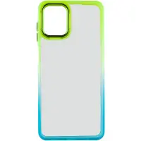 Чехол накладка Fresh sip Samsung A12/M12 (A125/M125) Бирюзовый/ Лимонный