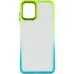 Чехол накладка Fresh sip Samsung A12/M12 (A125/M125) Бирюзовый/ Лимонный