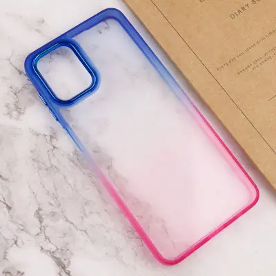 Чехол накладка Fresh sip Samsung A13 (A135) Розовый/ Синий