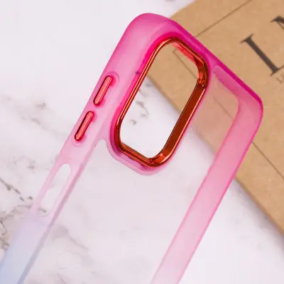 Чехол накладка Fresh sip Samsung A225 (A22)  Синий/ Розовый