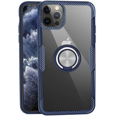 Чехол накладка Deen CrystalRing iPhone 11 Pro Max Темно-синяя