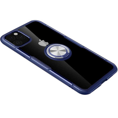 Чехол накладка Deen CrystalRing iPhone 11 Pro Max Темно-синяя