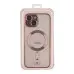Чохол Накладка Metal Matte MagSafe iPhone 12 Рожево-золота