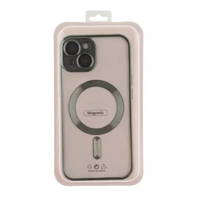Чохол Накладка Metal Matte MagSafe iPhone 13 Зелена
