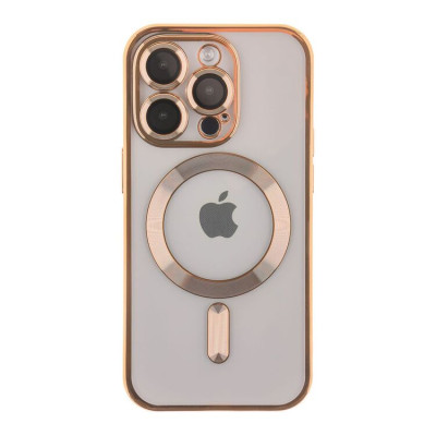 Чохол Накладка Metal Matte MagSafe iPhone 13 Pro Золота