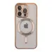 Чехол Накладка Metal Matte MagSafe iPhone 13 Pro Золотая