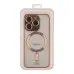 Чехол Накладка Metal Matte MagSafe iPhone 13 Pro Золотая