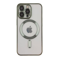 Чохол Накладка Metal Matte MagSafe iPhone 13 Pro Зелена