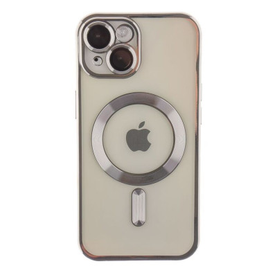 Накладка Shining Camera MagSafe iPhone 15 Срібна