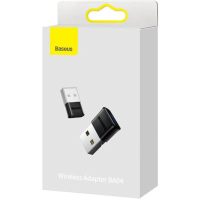 Bluetooth адаптер USB BT Adapter Baseus BA04 Black, Чорний
