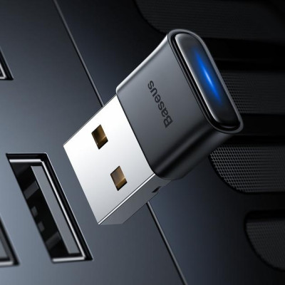 Bluetooth адаптер USB BT Adapter Baseus BA04 Black, Чорний