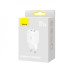 Сетевое зарядное устройство Baseus Compact 10.5W 2USB White, Белый