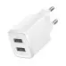 Сетевое зарядное устройство Baseus Compact 10.5W 2USB White, Белый