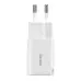 Сетевое зарядное устройство Baseus GaN3 Fast Charger 30W (1 type-C) White, Белый