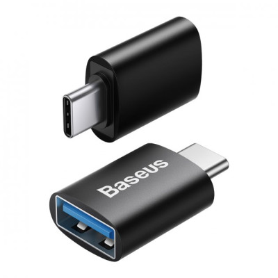 Переходник адаптер OTG Baseus Ingenuity Mini USB 3.1 to Type-C Черный