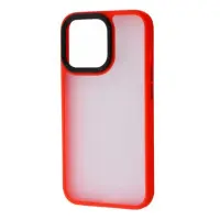 Чехол накладка Metal Buttons iPhone 13 Красная
