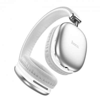 Беспроводные полноразмерные наушники Hoco W35 Silver Stereo Bluetooth Headphones, серые