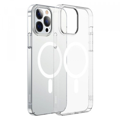 Чехол накладка Baseus Crystal MagSafe iPhone 13 Pro Max Прозрачная