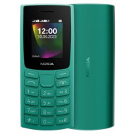 Кнопковий телефон Nokia 106 Dual Sim Dark Grey, смарагдовий