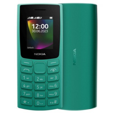 Кнопковий телефон Nokia 106 2023 Dual Sim Emerald Green, смарагдовий