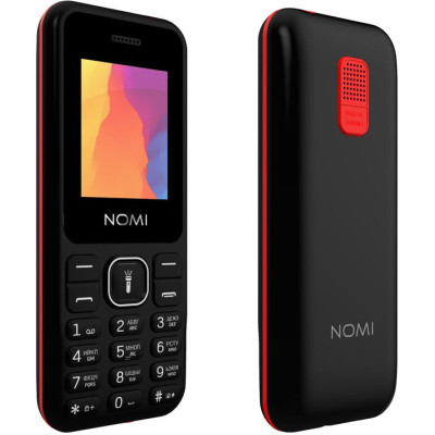 Мобильный телефон Nomi i1880 Black-Red, черный