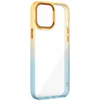 Чехол накладка Fresh sip Samsung A13 (A135) Бирюзовый/ Оранжевый
