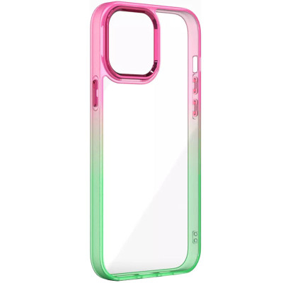 Чехол накладка Fresh sip Samsung A525 (A52) Салатовый/ Розовый