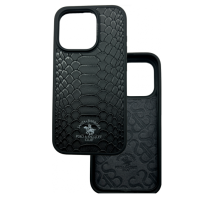 Чехол накладка Polo Santa Barbara iPhone 15 Pro Черная Чехол накладка Polo Santa Barbara iPhone 15 Pro Черная