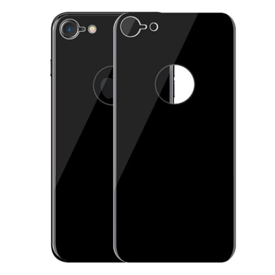 Защитное стекло 5D iPhone 7/8 Тильная сторона Чёрное