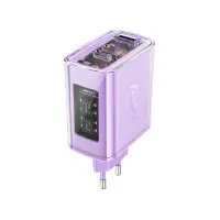 Сетевое зарядное устройство ACEFAST A45 GaN PD65W 2USB-C+USB-A Alfalfa Purple Фиолетовая Сетевое зарядное устройство ACEFAST A45 GaN PD65W 2USB-C+USB-A Alfalfa Purple Фиолетовая