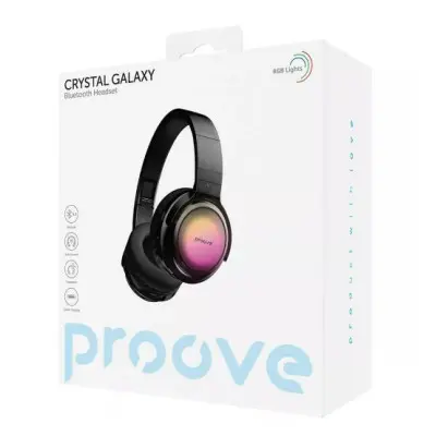 Беспроводные наушники с микрофоном Proove Crystal Galaxy Прозрачные Чорние Беспроводные наушники с микрофоном Proove Crystal Galaxy Прозрачные Чорние