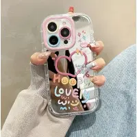 Чехол Накладка Adorable Mirror Shockproof  iPhone 14 Pro Max Розовая
