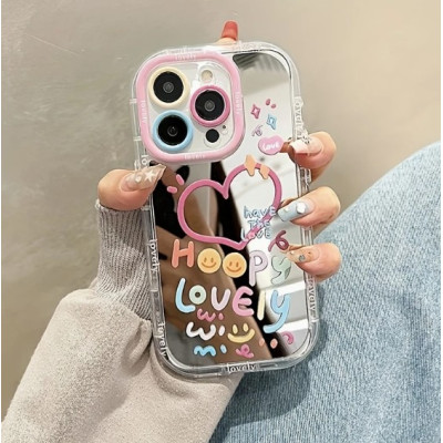 Чохол Накладка Adorable Mirror Shockproof  iPhone 16 Рожева