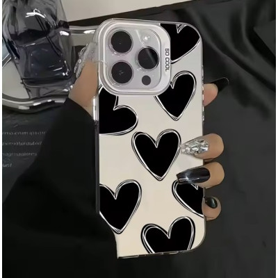 Накладка So Cool iPhone 15 Pro Max Серця/Біла