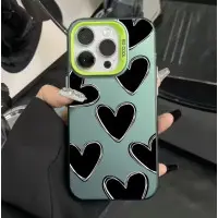Накладка So Cool iPhone 15 Pro Max Серця/Зелена