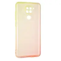 Чохол накладка Ultra Gradient  Xiaomi Redmi Note 9 Жовта/Рожева (M)