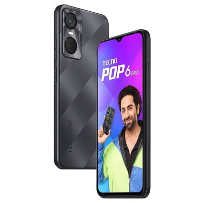 Смартфон Tecno POP 6 PRO (BE8) 2/32 Polar Black, чорний