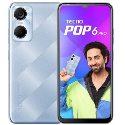 Смартфон Tecno POP 6 PRO (BE8) 2/32 Peaceful blue, Синій