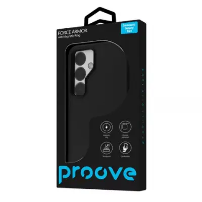 Накладка Proove Force Armor Magnetic Ring Samsung S24/S25 (S921/S931) Черная