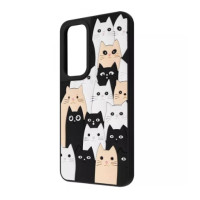 Накладка WAVE Doodle Samsung A366 (A36)/A566 (A56) Котики Накладка WAVE Doodle Samsung A366 (A36)/A566 (A56) Котики