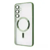 Накладка WAVE Metal MagSafe Samsung S24 FE (S721) Темно-зеленая