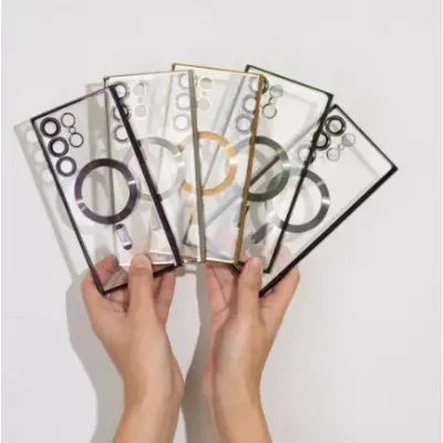 Накладка WAVE Metal MagSafe Samsung S24 FE (S721) Темно-зеленая