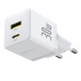 Мережевий зарядний пристрій Baseus Palm 1PD+1USB 30W White, Білий