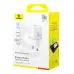 Сетевое зарядное устройство Baseus Palmi 1PD+1USB 30W White, Белый
