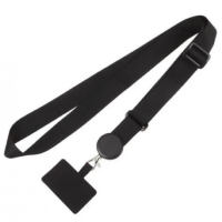 Шнурок (широкий) для смартфона Черный