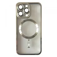 Чехол Накладка Metal Matte MagSafe iPhone 12 Pro Max Серебряная