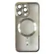 Чохол Накладка Metal Matte MagSafe iPhone 12 Pro Max Срібра