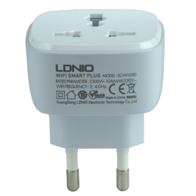 Смарт розетка Wi-fi Ldnio SCW1050 Біла