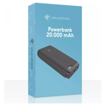 Універсальна мобільна батарея Imoshion 20000mAh PD20W Чорний