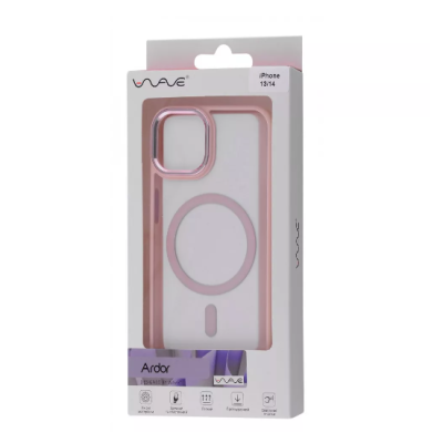 Чохол накладка WAVE Ardor MagSafe iPhone 13/ iPhone 14 Рожевий пісок